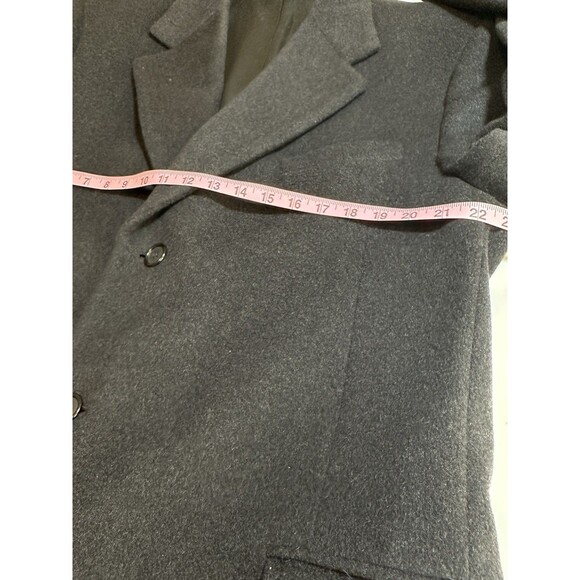 Dorchester Burkhardt’s Cashmere Blend Men's 3 Button Dark Gray Trench Coat 44L - Picture 14 of 14